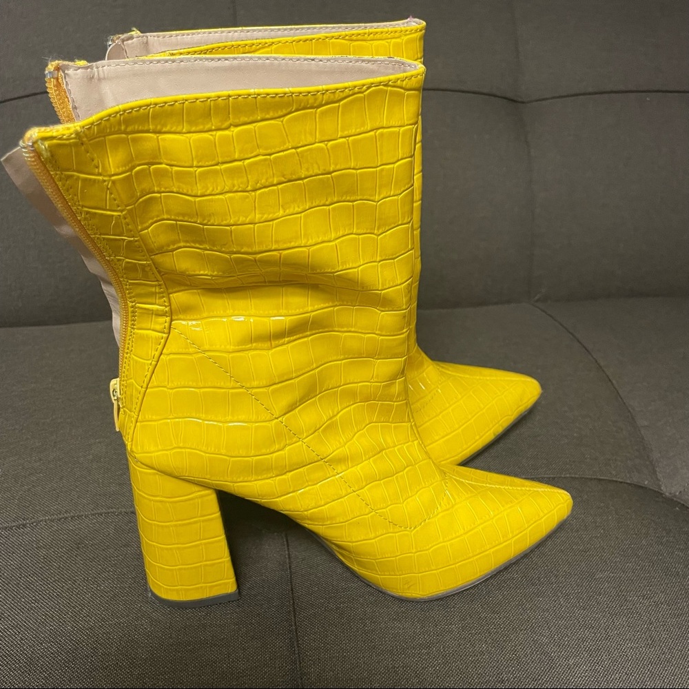Yellow Retro Booties
